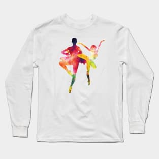 Dancing Couple Silhouettes Long Sleeve T-Shirt